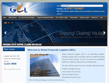 Tablet Screenshot of globalcorporatelogistics.com
